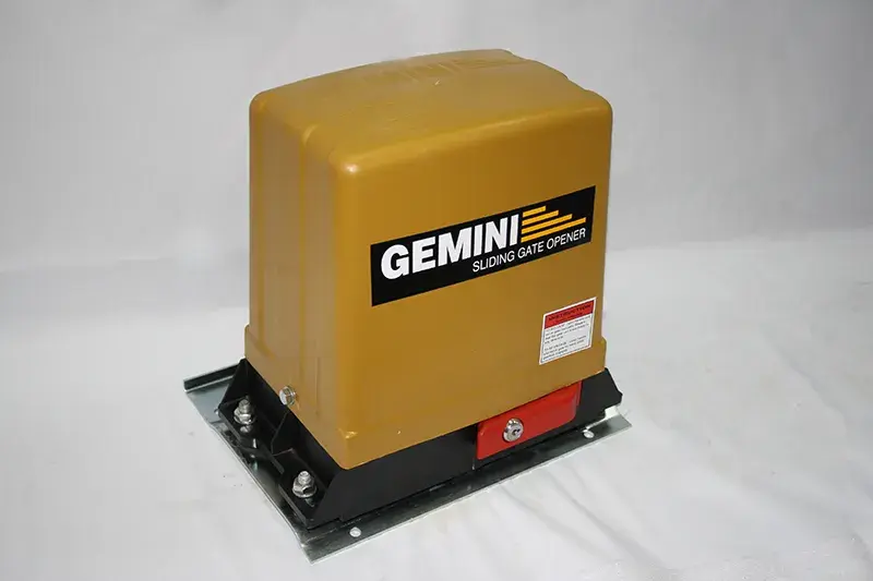 Gemini 12V DC sliding gate motor supplied and installed by Security Direct